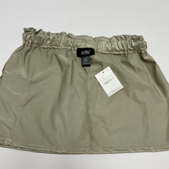 NWT ⚜️ Just Polly NY Forever 21 Toggle Drawstring Mini Skirt size L - Picture 10 of 15